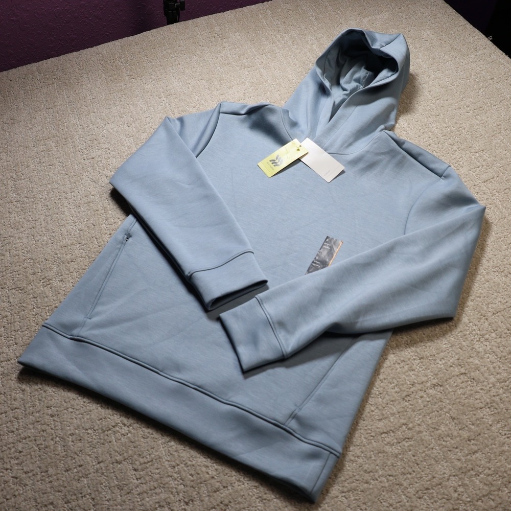 All In Motion Sleek Spacer Pullover Hoodie Light Blue Small TT-022